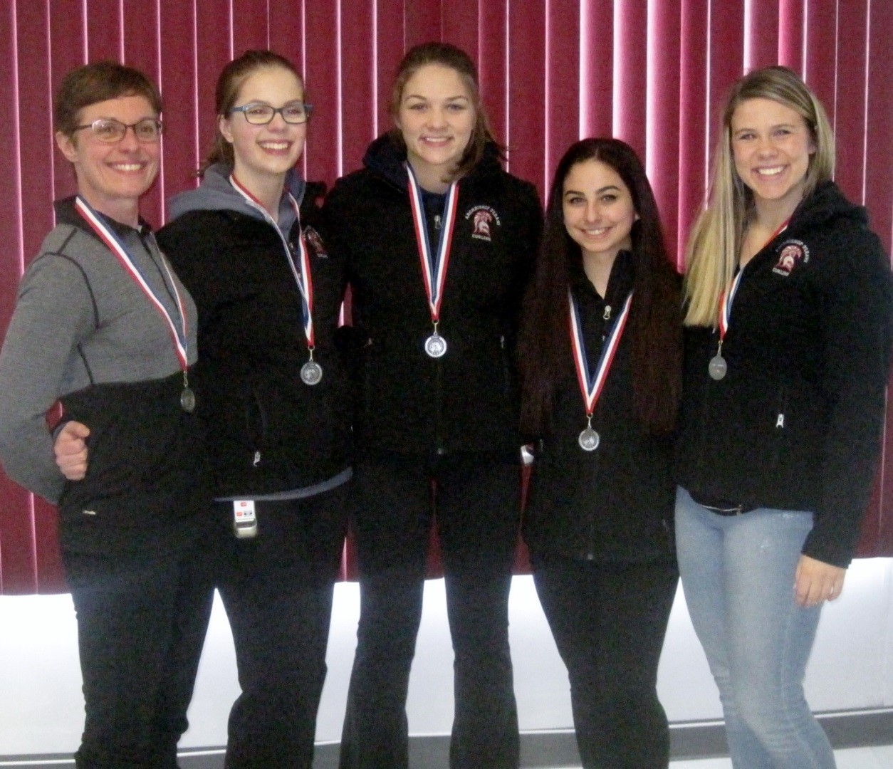 EDMONTON METRO ZONE FINALISTS (Feb. 2016) GIRLS:  Erica DeBenedetto (lead), Alyssa Stewart (second-missing), Katrina Panchyshyn (third),           Michaela Chemello (skip)    COACH: Mrs. A. Mullen     ASST. Jessica Panchyshyn